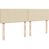  Krevet s oprugama i madracem krem 200 x 200 cm od tkanine | shoptok.hr