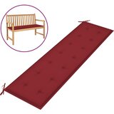vidaXL Blazina za vrtno klop vinsko rdeča 180x50x3 cm blago Cene