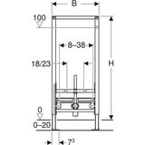 Geberit Duofix element za bide 112 cm univerzalni 111.516.00.1 | Eponuda.com