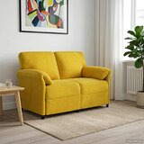 SOFA za dvije osobe Žuta 138 x 83 x 95 cm Baršun | shoptok.hr