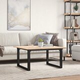  Stolić za kavu O-oblika 90x90x45 cm borovina i čelik | shoptok.hr
