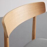 Bessagi Home stol noah, siva, masiven hrast | Shoptok.si