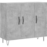 Maison Chic Komoda - Predalnik betonsko siva 90x34x80 cm konstruiran les, (21718178) Cene