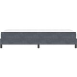Box Postelja z vzmetnico z vzmetnico Temno siva 80 x 220 cm blago, (5000124041) | Shoptok.si