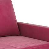  3-dijelni set sofa s jastucima crvena boja vina baršunasti | shoptok.hr