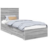  Okvir za krevet Siva Sonoma 90 x 200 cm Konstruirano drvo | shoptok.hr