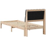  Posteljni okvir z oblazinjenim vzglavjem Rjava 75 x 190 cm, (5000084153) | Shoptok.si