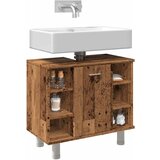 vidaXL Kopalniška omarica Stari les 60x32x53,5 cm Inženirski les | Shoptok.si