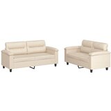  2-dijelni set sofa s jastucima bež od mikrovlakana | shoptok.hr