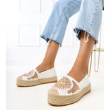 D/CEO White espadrilles with embroidery on a platform Lorina | shoptok.hr