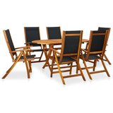  7-dijelni vrtni blagovaonski set od masivnog bagremovog drva | shoptok.hr