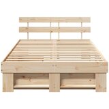  Krevetna konstrukcija Smeđa 120 x 200 cm Čvrsto borovo drvo | Eponuda.ba