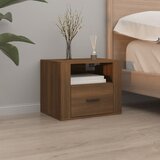 vidaXL Zidni noćni ormarić smeđeg hrasta 50x36x40 cm Cijene