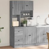 vidaXL Kuhinjska omarica siva sonoma 95x50x180 cm inženirski les Cene