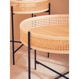 Premier Housewares Okrogla klubska mizica iz ratana v naravni barvi ø 60 cm Depok – | Shoptok.si