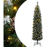 vidaXL Umjetno tanko božićno drvce s 300 LED žarulja 180 cm | shoptok.hr