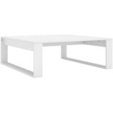  Stolić za kavu bijeli 100 x 100 x 35 cm od konstruiranog drva | shoptok.hr
