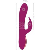 Javida - 3u1 rotirajući vibrator s kuglicama (ljubičasti) | shoptok.hr