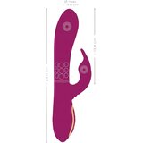 Javida Vibrator, Trofunkcionalni, 23cm, Ljubičasti | Eponuda.com