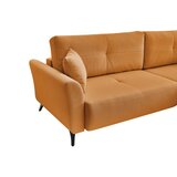 P & B KOTNA SEDEŽNA GARNITURA, gladka tkanina rumena | Shoptok.si