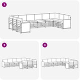  Set vanjskih sofa 7 kom. Prirodna i antracit | shoptok.hr