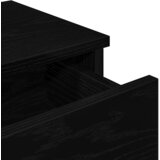  Zidna polica s ladicama crna 60x28x15 cm izrađeno drvo | Eponuda.ba