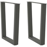 vidaXL Noge blagovaonskog stola V-oblika 2 kom antracit 60x(72-73,3)cm | shoptok.hr