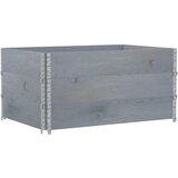 Maison Chic Vrtno korito - Greda - Cvetlični Lonec sivo 120x80 cm trdna borovina, (21789432) Cene