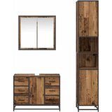  Set namještaja za kupaonicu 3 kom. Staro drvo 80 x 33 x 60 cm | shoptok.hr
