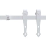 Mini set za klizna vrata ormarića ugljični čelik bijeli 152 cm | shoptok.hr