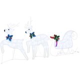 vidaXL LED irvasi 5 pcs Bijelo tkanina | shoptok.hr