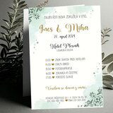  Poročna vabila cvetlična PORCVE 101 | Shoptok.si