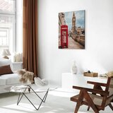  Slika za samostalno slikanje - Telephone box against the backdrop of Big Ben 40x50 | shoptok.hr