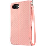 AVIZAR Karbonsko ohišje za iPhone 16e Portfelj s podpornim trakom, Rose clair, (5000016141) | Shoptok.si