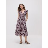 Reserved Midi haljina s uzorkom - boja kestena | shoptok.hr
