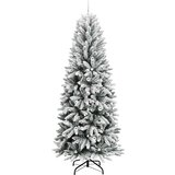 vidaXL Umjetno božićno drvce s stalakom Bijelo 93 x 93 x 240 cm | shoptok.hr