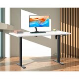 MID.YOU Dvižna Miza E-lona, Bela, Črna, 110x80cm | Shoptok.si