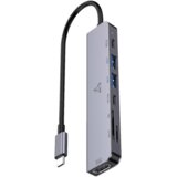 S Box Adapter H 999, USB-C na HDMI, 7u1, Sivi Cene