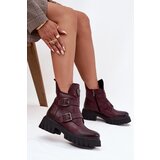 Zazoo Leather insulated women's boots with buckles and decorative detail | shoptok.hr
