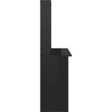  Radni stol s policama visoki sjaj crni 110x45x157 cm iverica | Eponuda.com