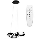 Toolight Moderna LED stropna svjetiljka + pilot App817-CP crna Cijene