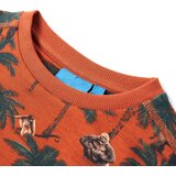  Dječja topla majica svijetla boja hrđe 116 | shoptok.hr
