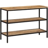 Maison Chic konzolna miza - miza ob steni 100x35x70 cm trden neobdelan mangov les, (21786047) | Shoptok.si