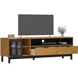 TV ormarić sa staklenim vratima FLAM 158x40x50 cm od borovine | Eponuda.com