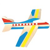 Playbox PlayBox: Naravni leseni sestavljivi model letala z 12 gradbenimi elementi. | Shoptok.si