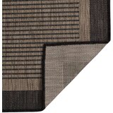 Vanjski tepih ravnog tkanja 100 x 200 cm tamnosmeđi | shoptok.hr