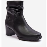 Sergio Leone Women's Pleated Boots On Heel Black Liriam | ePonuda.com