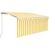  Tenda na ručno uvlačenje s roletom LED 3 5 x 2 5 m žuto-bijela | shoptok.hr