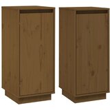  Komoda 2 kosa medeno rjava 31,5x34x75 cm trdna borovina, (20654216) | Shoptok.si