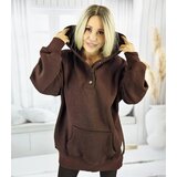 Pri Warm, smooth oversize hooded sweatshirt JANET | Shoptok.si